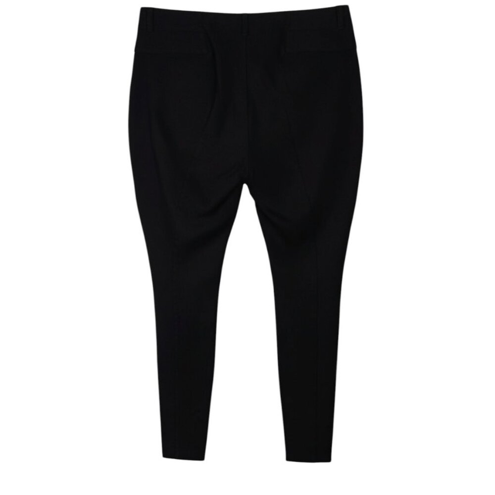 Lane Bryant 18 Pant Black Ankle Ponte Pull-On Skinny Elastic Waist